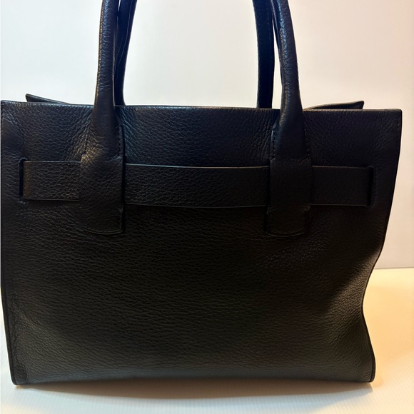 Tory Burch Gemini Link Leather Tote Bag Black 43676 Authentic EUC - Picture 4 of 17